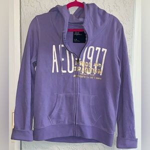 American Eagle Outfitters Lavender Hoodie with Gold Accents (AEO 1977)